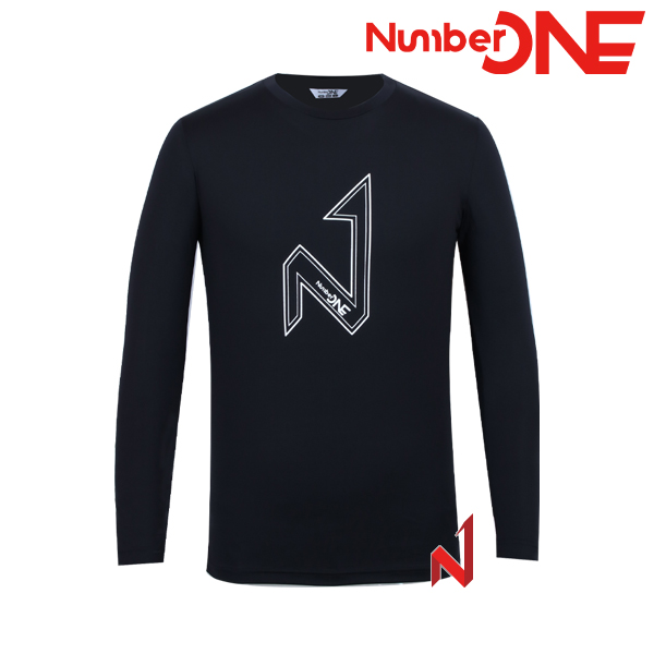 넘버원 기획긴팔티 라운드 스판 NMTL221206 BK 남성