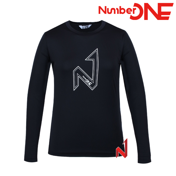 넘버원 기획긴팔티 라운드 스판 NWTL221206 BK 여성