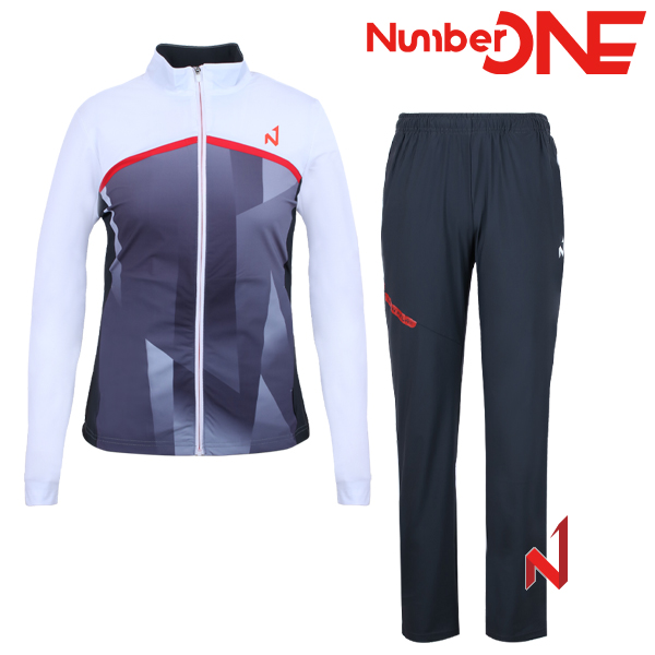 넘버원 트레이닝복 세트 체커 NWTJ121203/NWTP121203 CG 여성