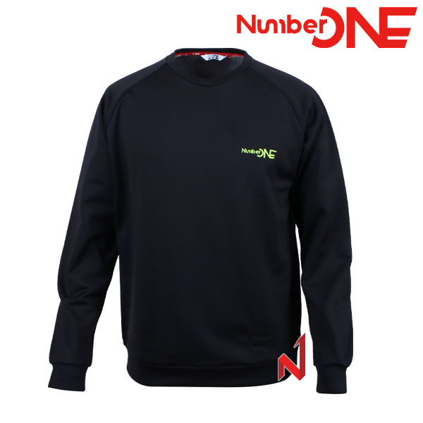 넘버원 긴팔티 기모 맨투맨 블랙네온 NUTL121205 BK 공용