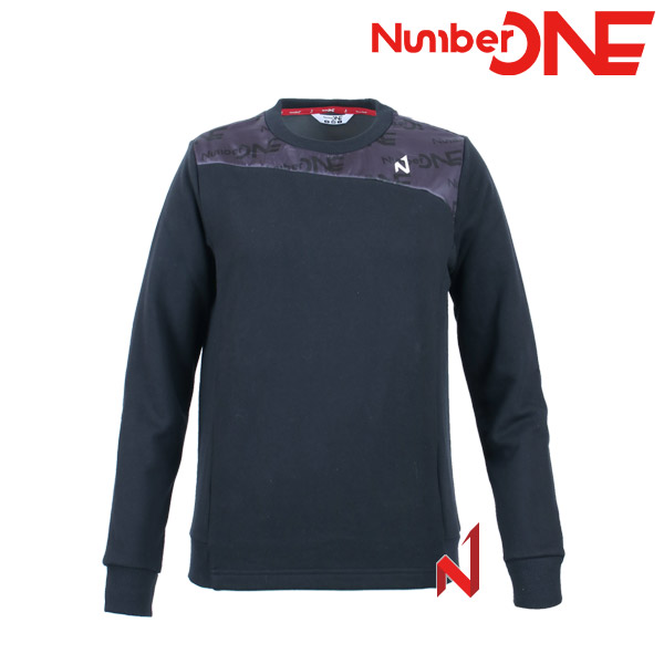 넘버원 긴팔티 맨투맨 쿼터 NWTL121202 BK 여성
