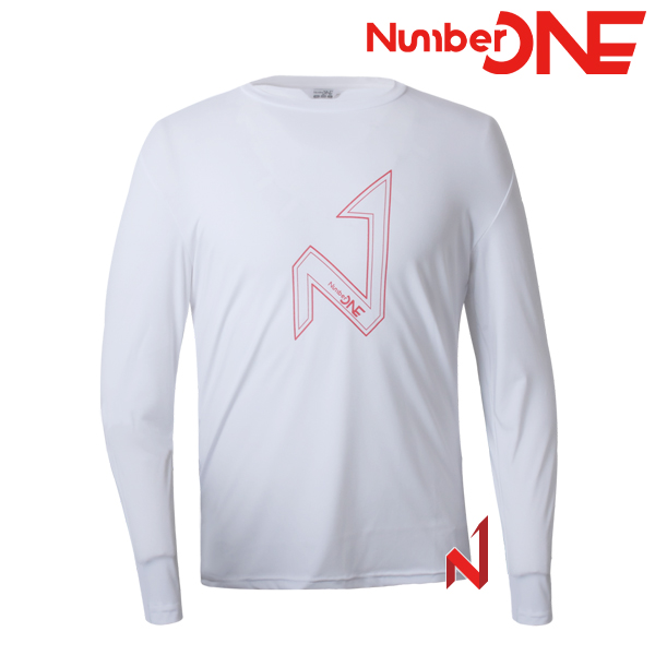 넘버원 기획긴팔티 라운드 스판 NMTL222206 WH 남성