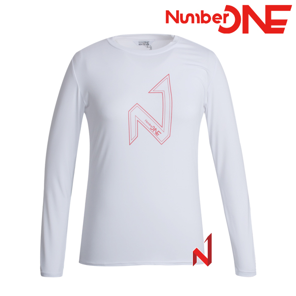 넘버원 기획긴팔티 라운드 스판 NWTL222206 WH 여성