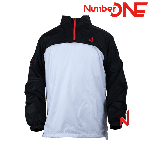 넘버원 바람막이 하프 런닝 NUWB122102 WHBK 공용