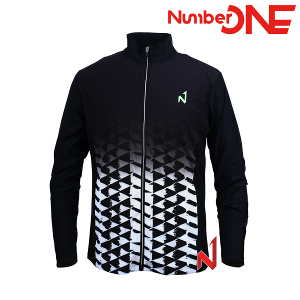 넘버원 트레이닝복 상의 그라데이션 NMTJ122205 BK 남성