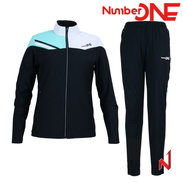 넘버원 트레이닝복 세트 컨트롤 NWTJ122201/NWTP122201 BK 여성