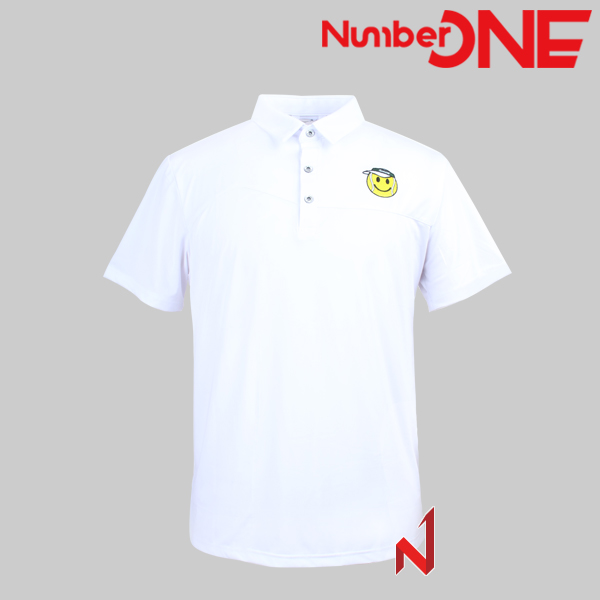 넘버원 반팔티 넘본 폴로 스판 NMTS224104 WH 남성