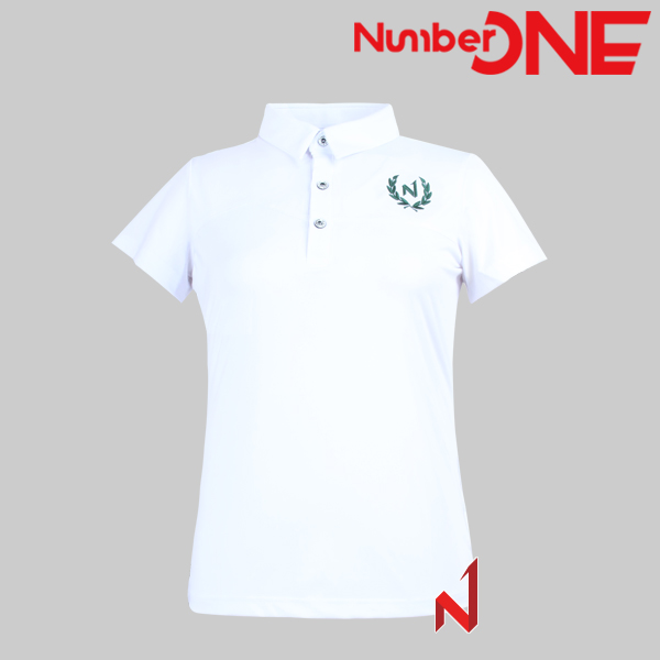 넘버원 반팔티 N월계관 폴로 스판 NWTS224101 WH 여성