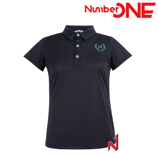 넘버원 반팔티 N월계관 폴로 스판 NWTS224102 BK 여성