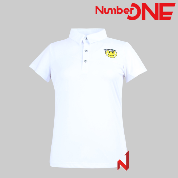 넘버원 반팔티 넘본 폴로 스판 NWTS224104 WH 여성