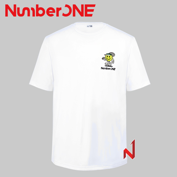 2025넘버원 반팔티 넘본 라운드 스판 NUTS225103 WH 공용