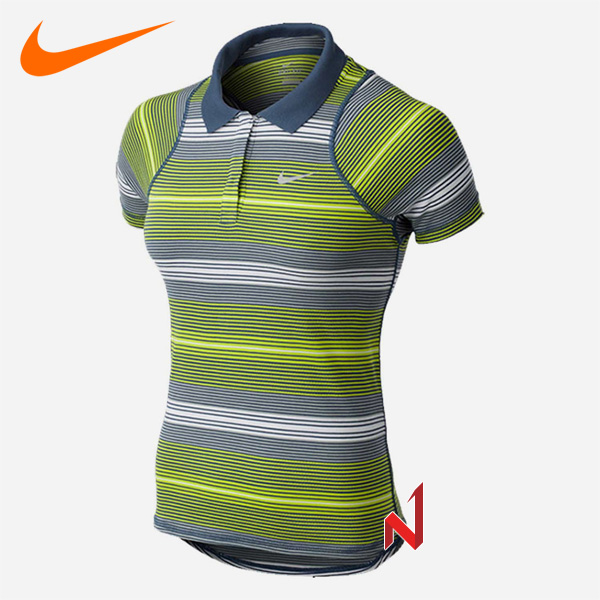 ★온라인 창고대방출★나이키 반팔티 폴로 스트라이프 자카드 598248-303 여성