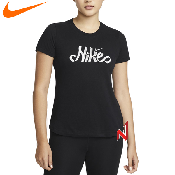 나이키 반팔티 드라이 핏 스크립트 DN6688-010 여성