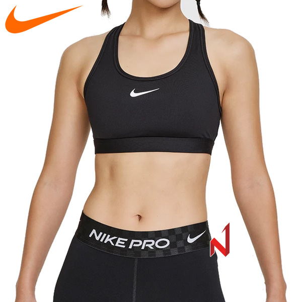 2025나이키 스포츠브라 스우시 미디엄 서포트 DX6822-010 여성