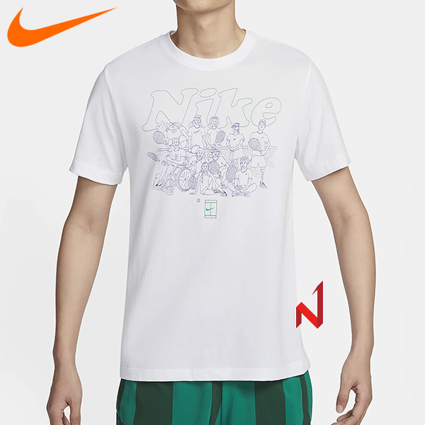 2024나이키 반팔티 드라이 핏 테니스 티셔츠 FV8433-100 남성