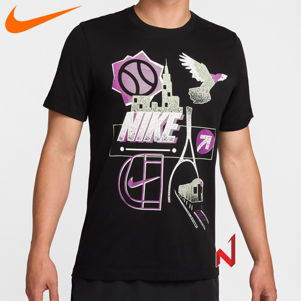 ◆온라인 창고대방출◆2024나이키 반팔티 드라이핏 테니스 FZ8110-010 남성