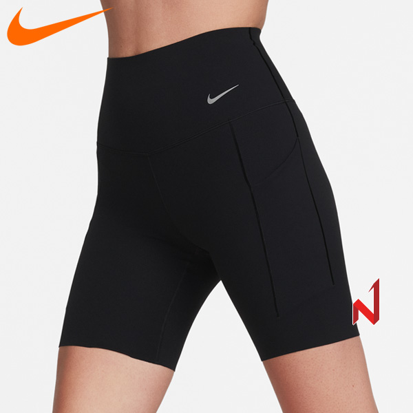 2024나이키 레깅스 유니버사 미디엄 서포트 하이웨스트 8인치 바이커 포켓 쇼츠 DQ5995-010 여성