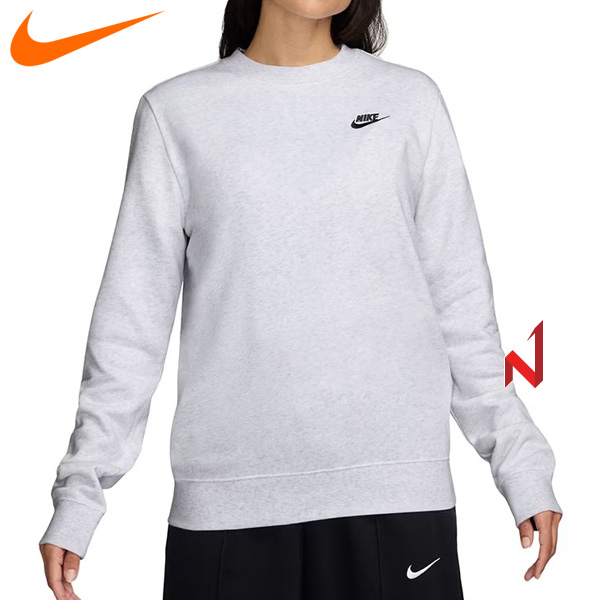 2024나이키 긴팔티 클럽 플리스 크루넥 스웨트셔츠 DQ5474-051 여성
