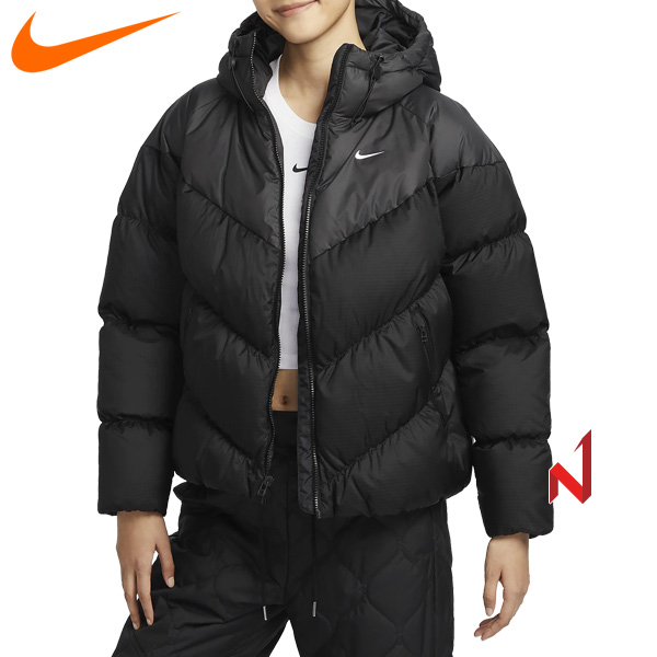 2024나이키 패딩 윈드푸퍼 스톰 핏 루즈 다운 재킷 HF7871-010 여성