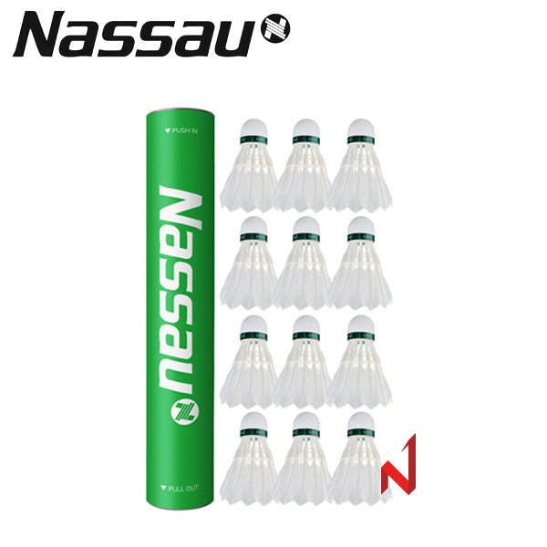낫소 배드민턴 셔틀콕 NSC-701 3in1 12개입