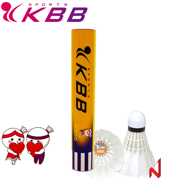 KBB 배드민턴셔틀콕 KBB 4000 오리털 시합구 12개입