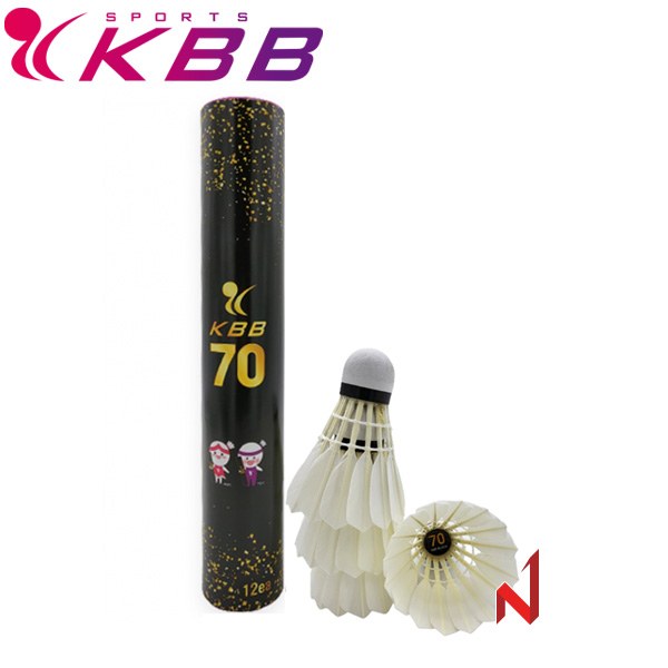 KBB 배드민턴셔틀콕 KBB 70 오리털 시합구 12개입