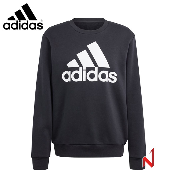 2024아디다스 긴팔티 에센셜 플리스 빅 로고 스웨트셔츠 IB3995 BK 남성 (기모의류)