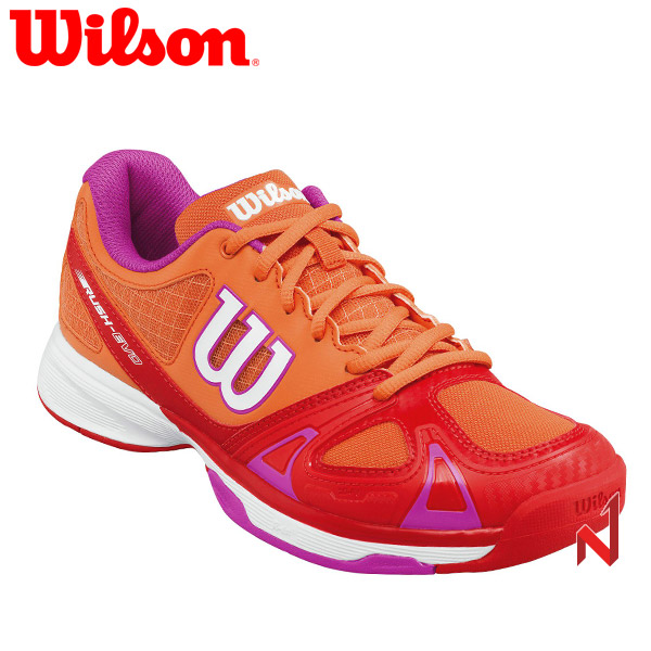 ★온라인 창고대방출★윌슨 테니스화 러쉬 에보 WRS322270 Fiery RD 여성