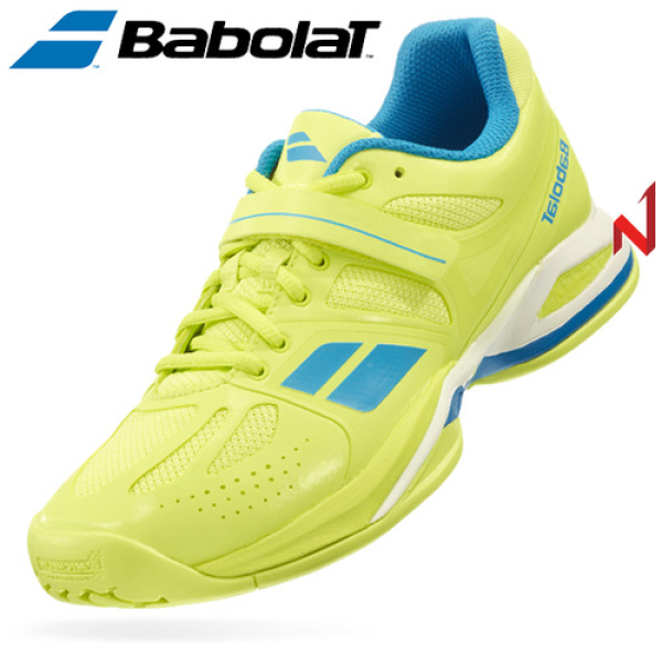 ★온라인 창고대방출★바볼랏 테니스화 프로펄스 올코트 W 31S16477 YL