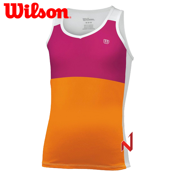 ◆온라인 창고대방출◆윌슨 민소매 스위트 석세스 탱크탑 WRA422406 핑크/오렌지 주니어