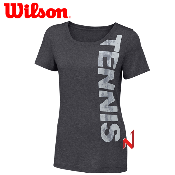 윌슨 반팔티 코어 테니스 테크 티 WRA750501 에보니 헤더 여성