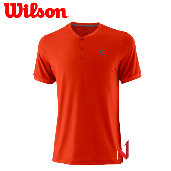 윌슨 반팔티 헨리 WRA762905 레드 남성