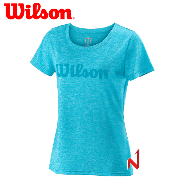 윌슨 반팔티 스크립트 테크 티 WRA770505 블루 여성