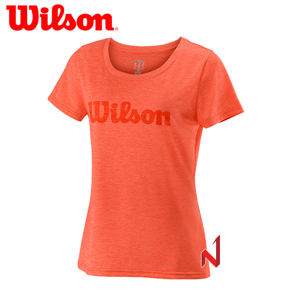 윌슨 반팔티 스크립트 테크 티 WRA770502 레드 여성