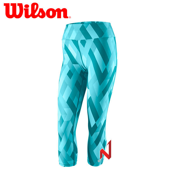 윌슨 레깅스 프린티드 타이트 WRA761702 블루버드 여성