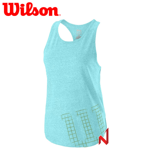 윌슨 민소매 스텐실 테크 탱크 WRA775601 여성