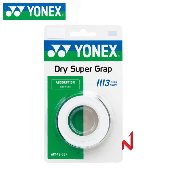 요넥스 그립 드라이 그립 AC149EX 3PK WH/BK