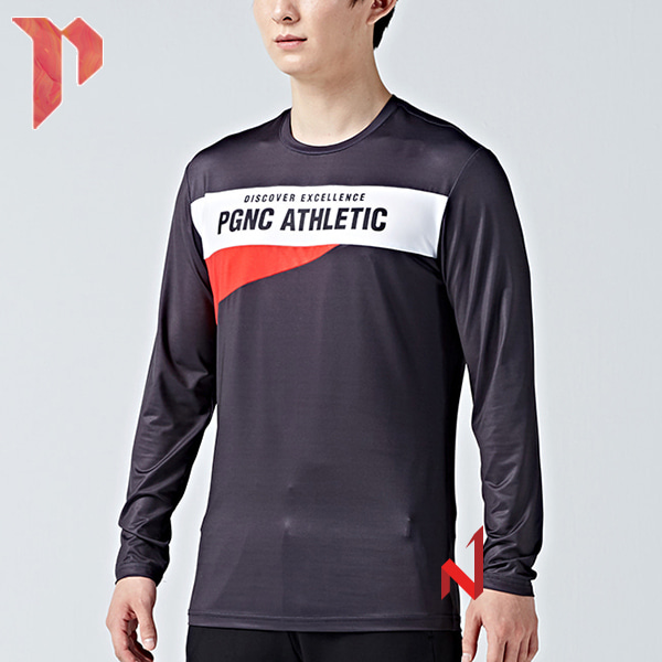 [No1.아울렛]패기앤코 긴팔티 RT-3164 차콜 남성