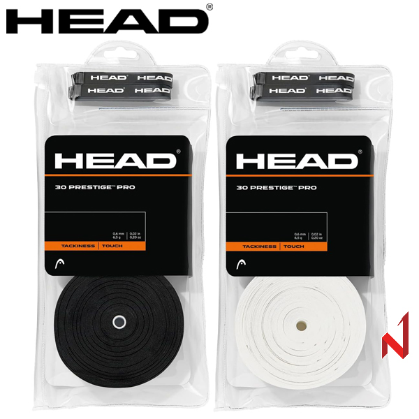 헤드 그립 프레스티지 프로 285445 30PK WH/BK