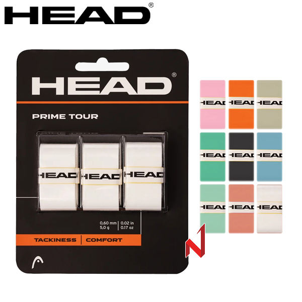 헤드 그립 프라임 투어 오버그립 285621 3PK 9색상