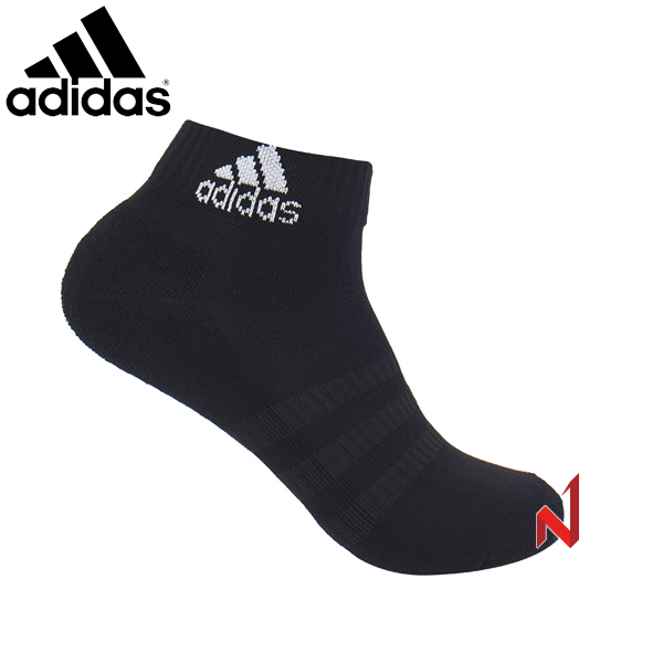 아디다스 단목양말 쿠션 앵클삭스 DZ9368 블랙