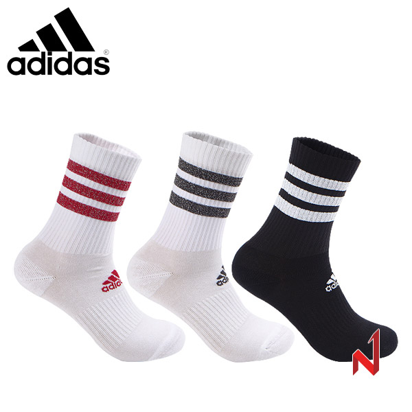 아디다스 장목양말 3선 글램 쿠션 크루삭스 GH7542 3PP