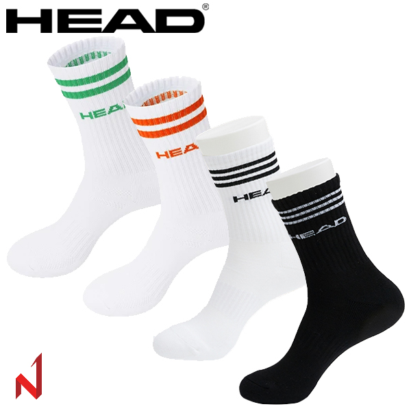 헤드 장목양말 KDLAX23900 OR/GR/WH/BK 남성