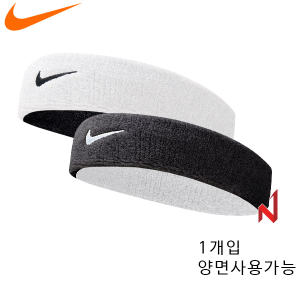 나이키 헤어밴드 드라이핏 홈앤어웨이 AC3427-101 WH/BK