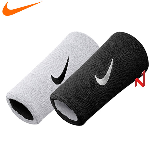 나이키 손목밴드 드라이핏 홈앤어웨이 더블와이드 AC3426-101WH/BK