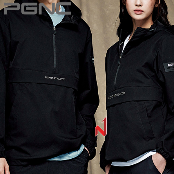 2024FW 패기앤코 자켓 상의 우븐 아노락 WB-164 BK 남녀공용