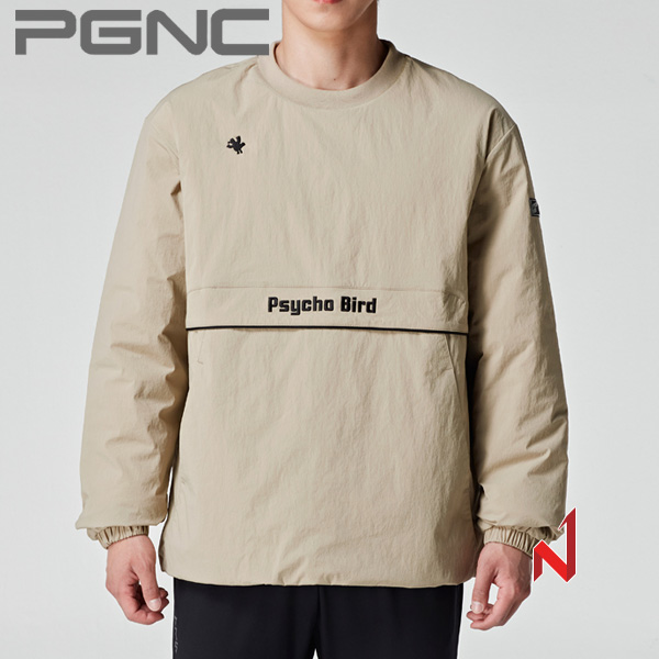 2025FW 패기앤코 긴팔티 오버핏 퀼팅 우븐 MRT-119 BE 남여공용