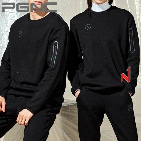 2025FW패기앤코 긴팔티 맨투맨 CMT-706/CMT-806 BK 남성/여성