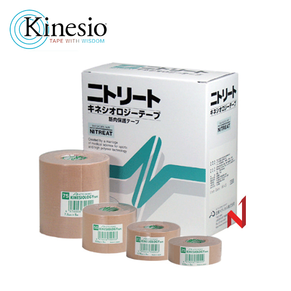 닛또덴꼬 니트리트 키네시오 nk-25/nk-37/nk-50/nk-75 스포츠 근육 테이프 1박스