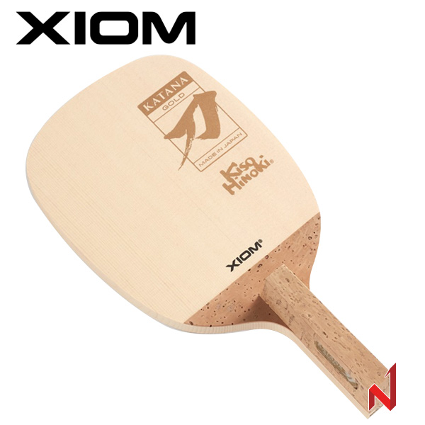 엑시옴 펜홀더용 탁구목판 카타나 골드